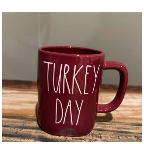 NEW Rae Dunn Turkey Day Maroon Mug - Picture 5 of 5